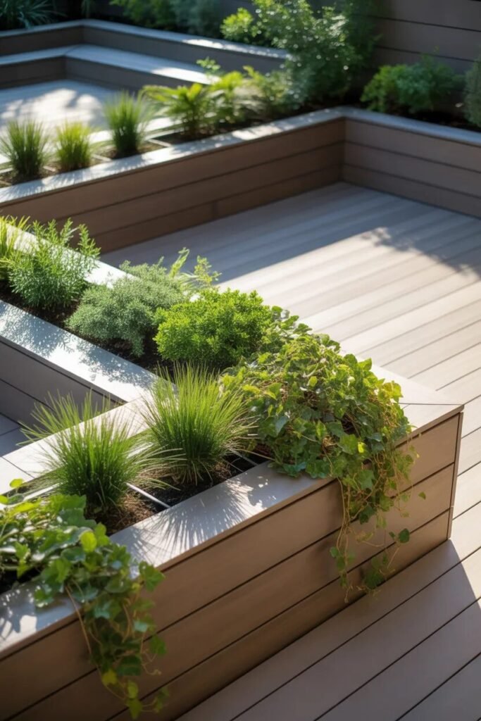 planter 22 deck decorating ideas
