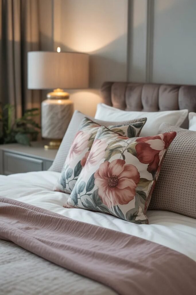 floral cushion bedroom ideas decor