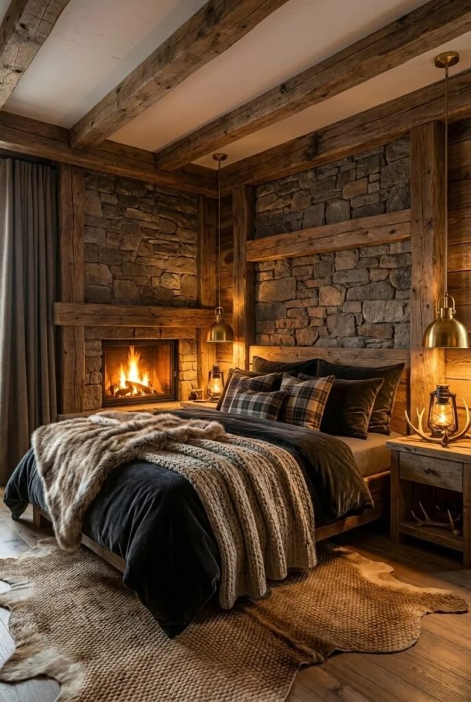 romantic moody bedroom ideas marble decor