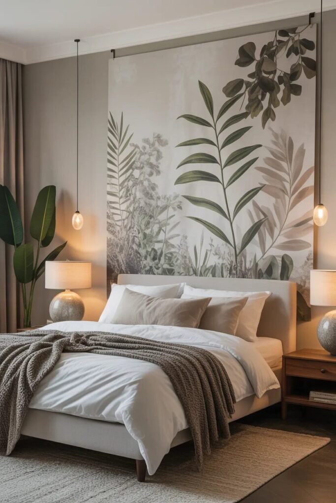 botanical floral bedroom ideas decor