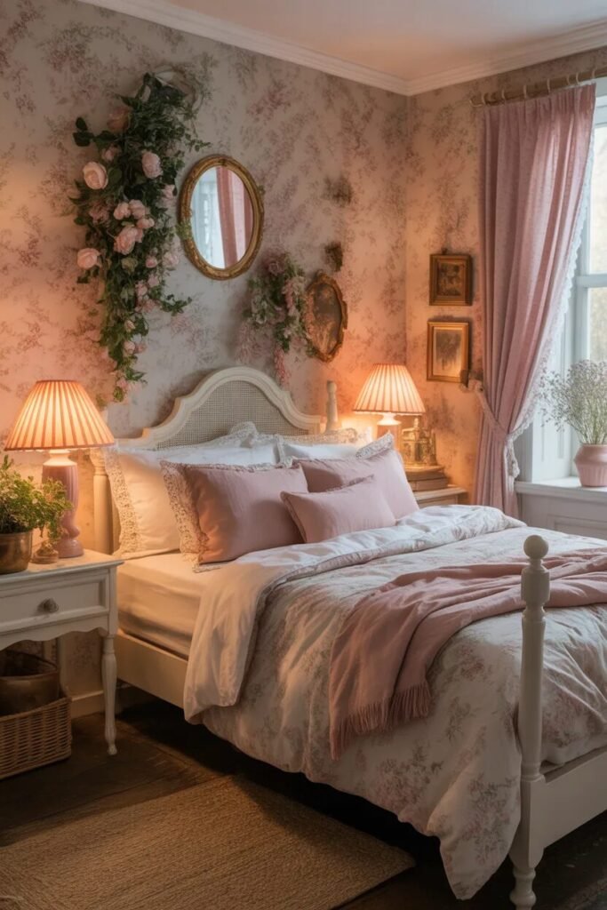 cottagecore floral bedroom ideas decor