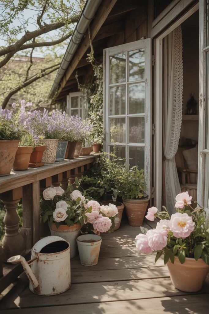 balcony garden ideas cottage blooms