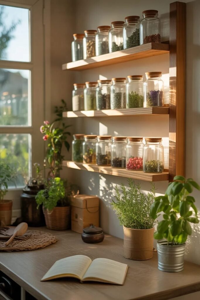 20 cottagecore dorm room ideas herb wall