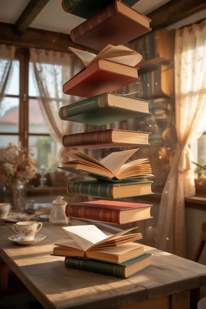 20 cottagecore dorm room ideas floating books