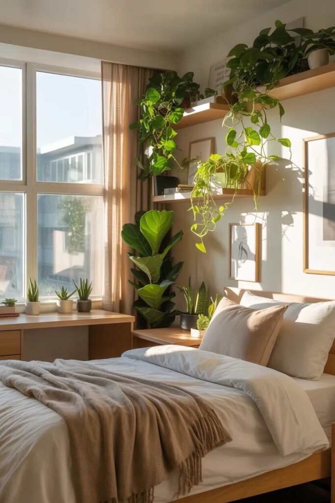  modern luxury dorm plant decor
