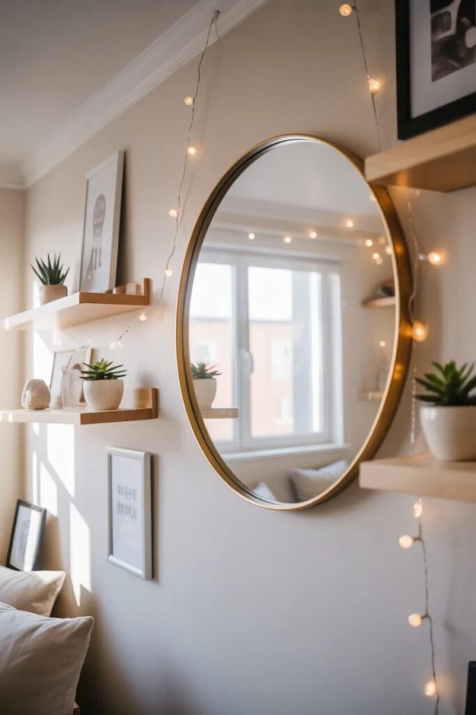 modern luxury dorm mirror ideas
