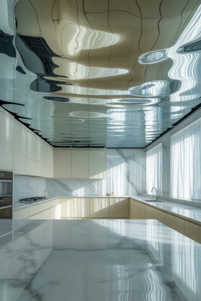 ripple kitchen ceiling design ideas