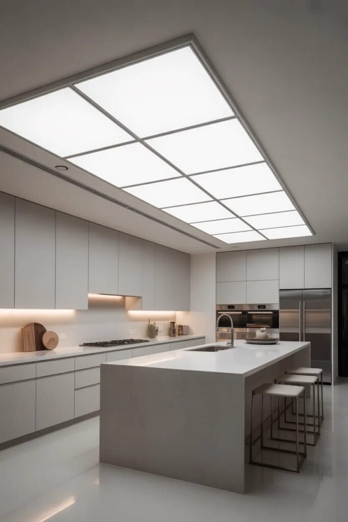 light panel kitchen ceiling ideas