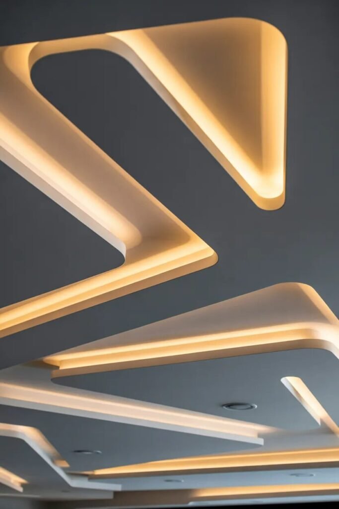 asymmetrical kitchen ceiling ideas