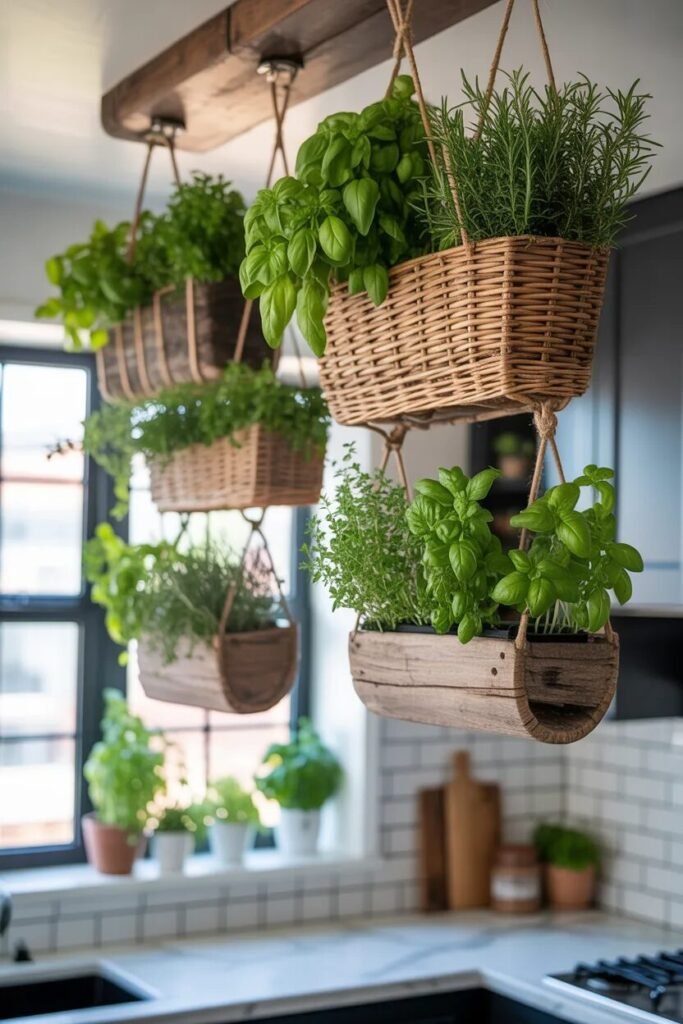 herb kitchen ceiling design ideas
