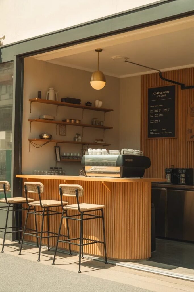 unique coffee bar decor ideas 3 fluted wood unique coffee bar decor ideas