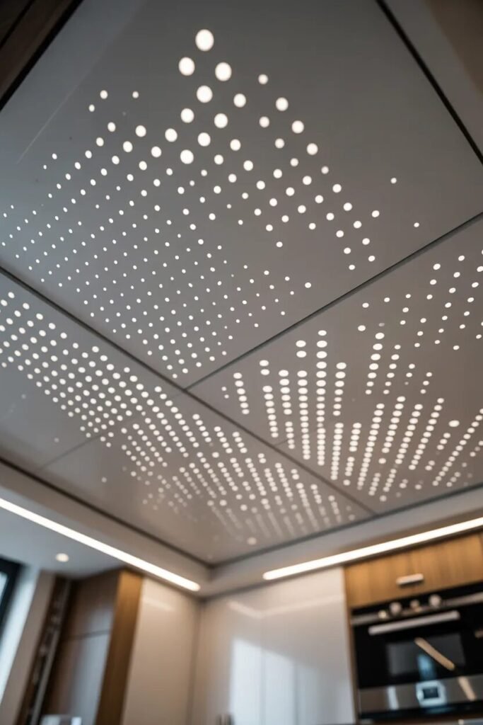 perforated kitchen ceiling ideas