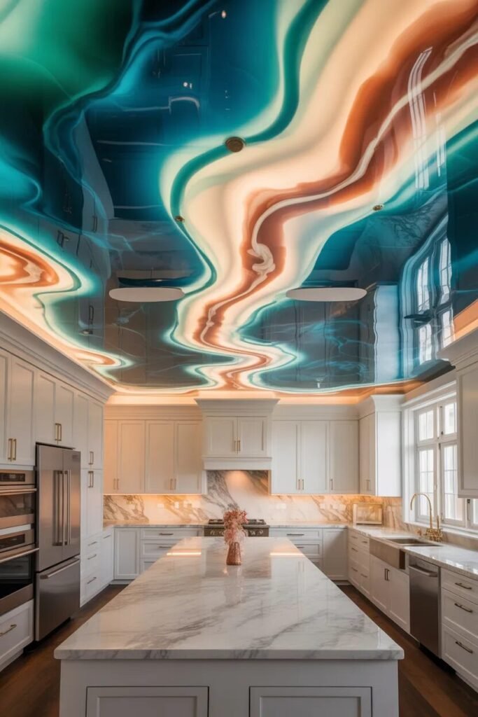 resin kitchen ceiling design ideas