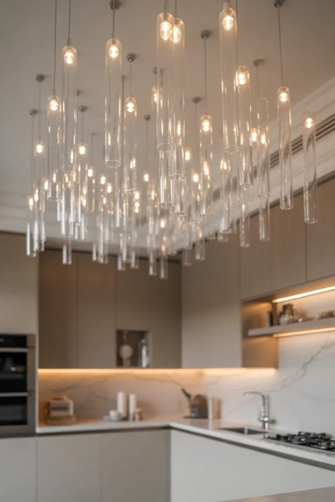 glass tube kitchen ceiling ideas