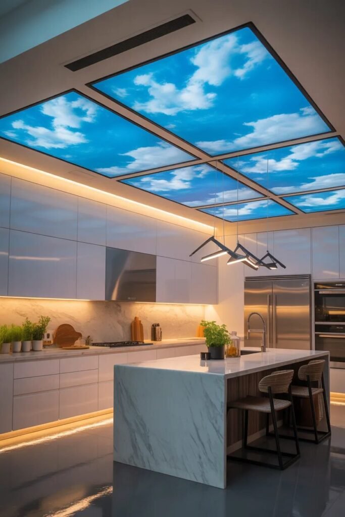 digital kitchen ceiling design ideas