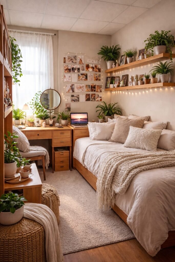 15 girly dorm room ideas luxury plant decor