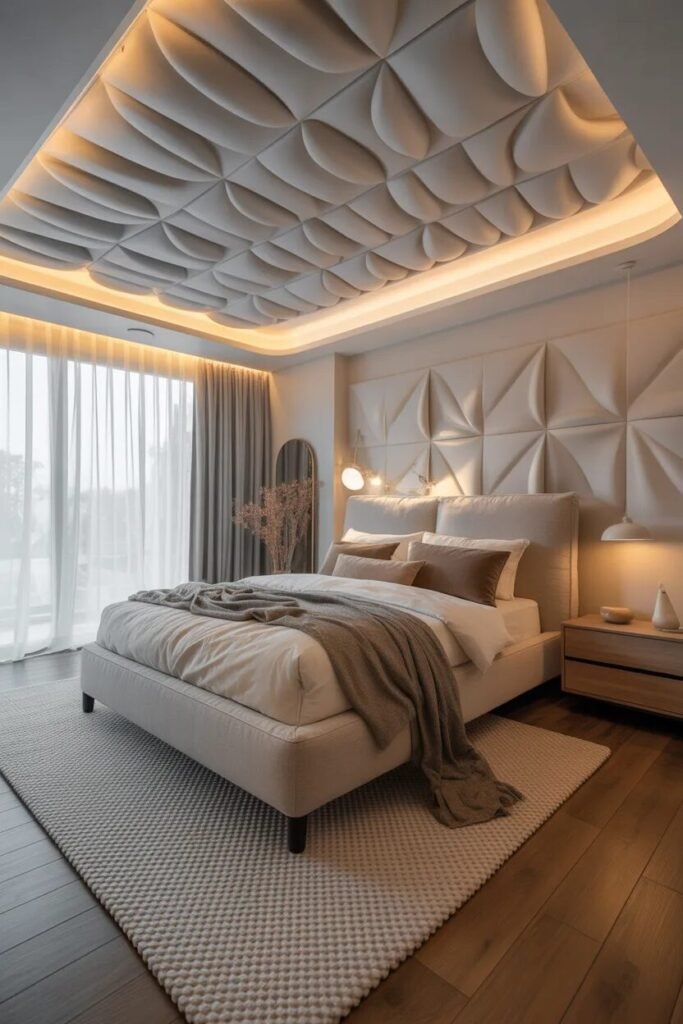 3D 17 bedroom false ceiling design