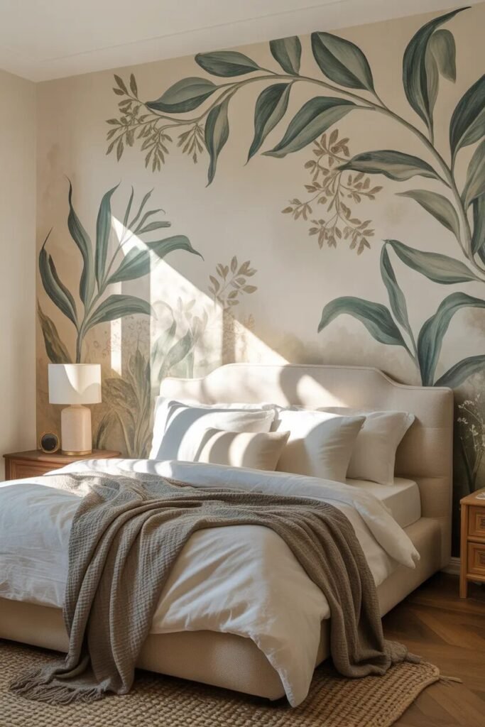 Stylish above bed decor ideas 9 Botanical stylish above bed decor ideas