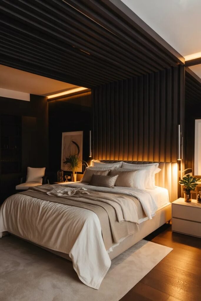 black 17 bedroom false ceiling design