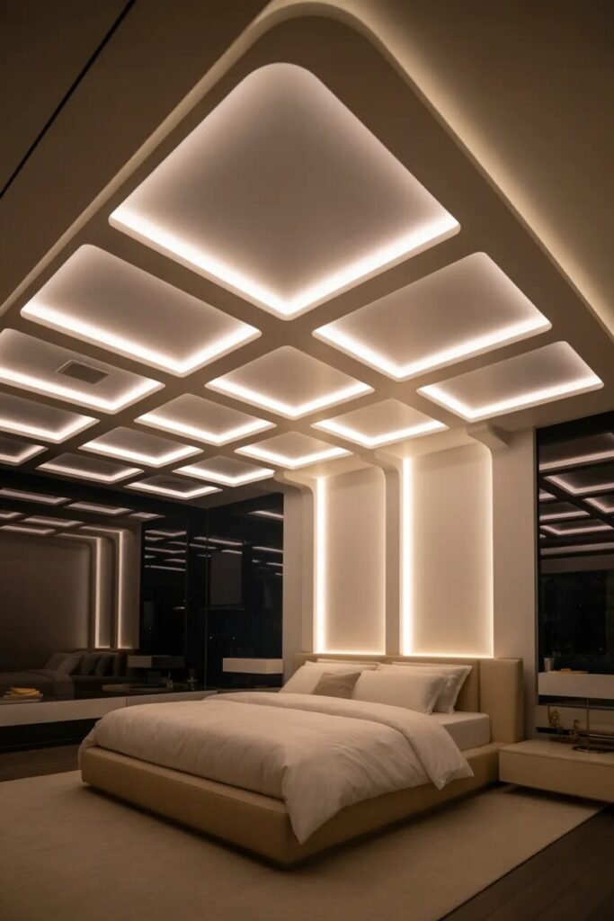 panel 17 bedroom false ceiling design