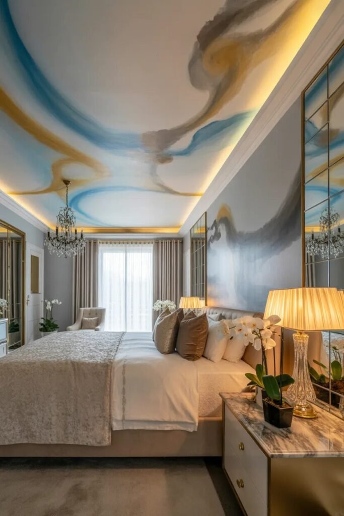 painted 17 bedroom false ceiling design