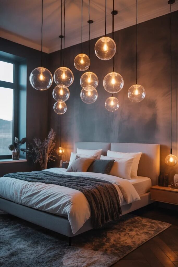 Stylish above bed decor ideas 11 Orb stylish above bed decor ideas