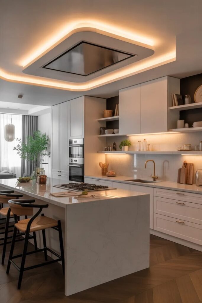 contemporary kitchen ceiling design smart