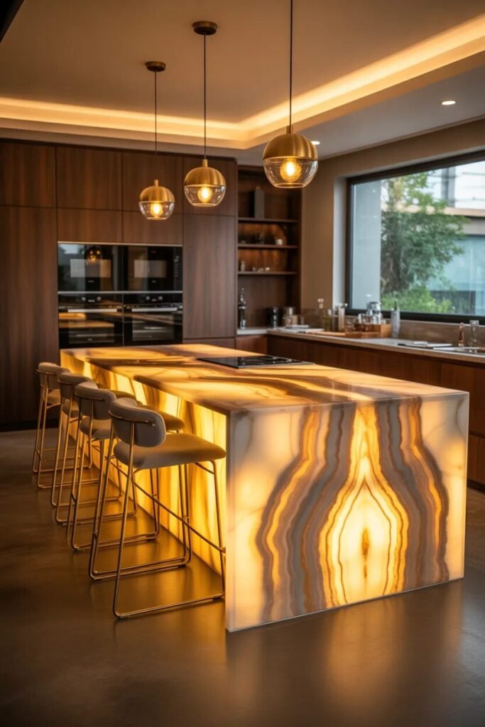 20 latest kitchen island ideas 7 onyx glow 20 latest kitchen island ideas
