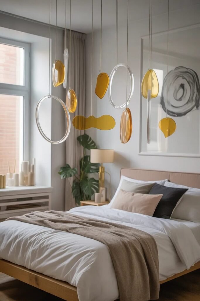 Stylish above bed decor ideas 14 Mobile stylish above bed decor ideas