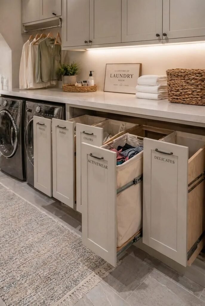 laundry room organization ideas sorting drawers