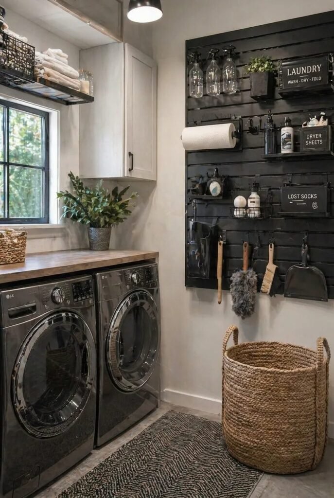 laundry room organization ideas magnetic wall