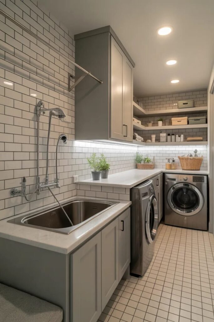 laundry room organization ideas pet station
