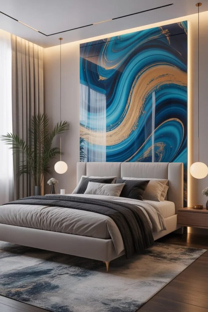 Stylish above bed decor ideas 20 Resin stylish above bed decor ideas