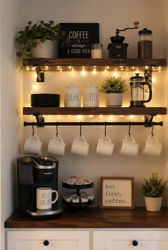 24 jaw dropping coffee bar ideas wall station