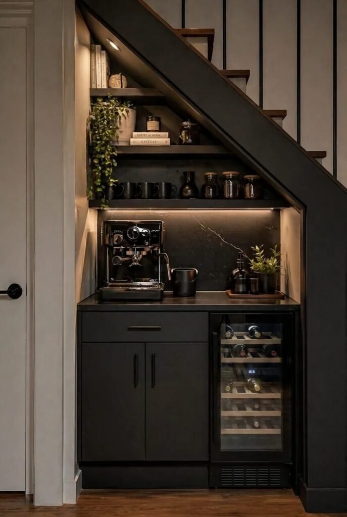 24 jaw dropping coffee bar ideas black corner