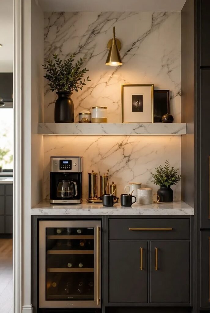 24 jaw dropping coffee bar ideas marble bar
