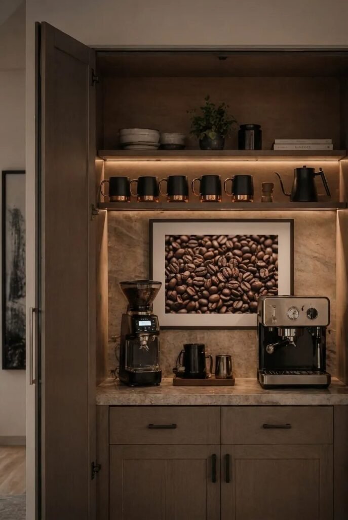 24 jaw dropping coffee bar ideas wall cabinet