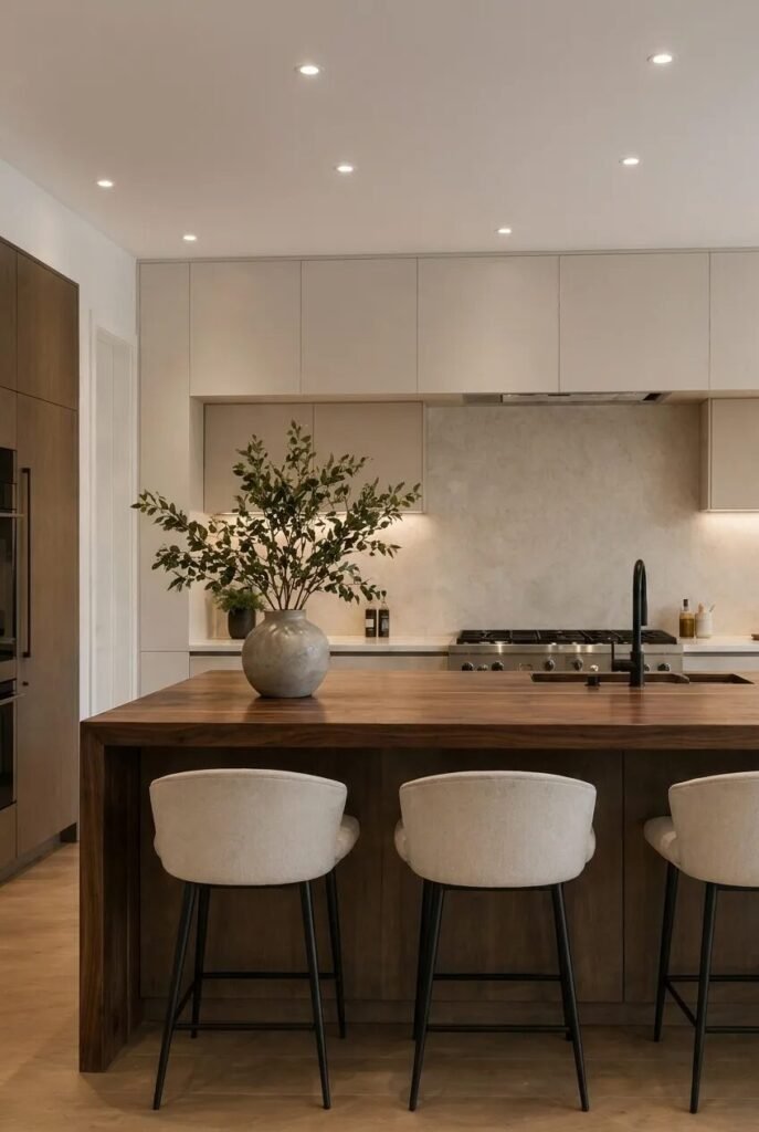 minimalist modern luxury kitchen ceiling design