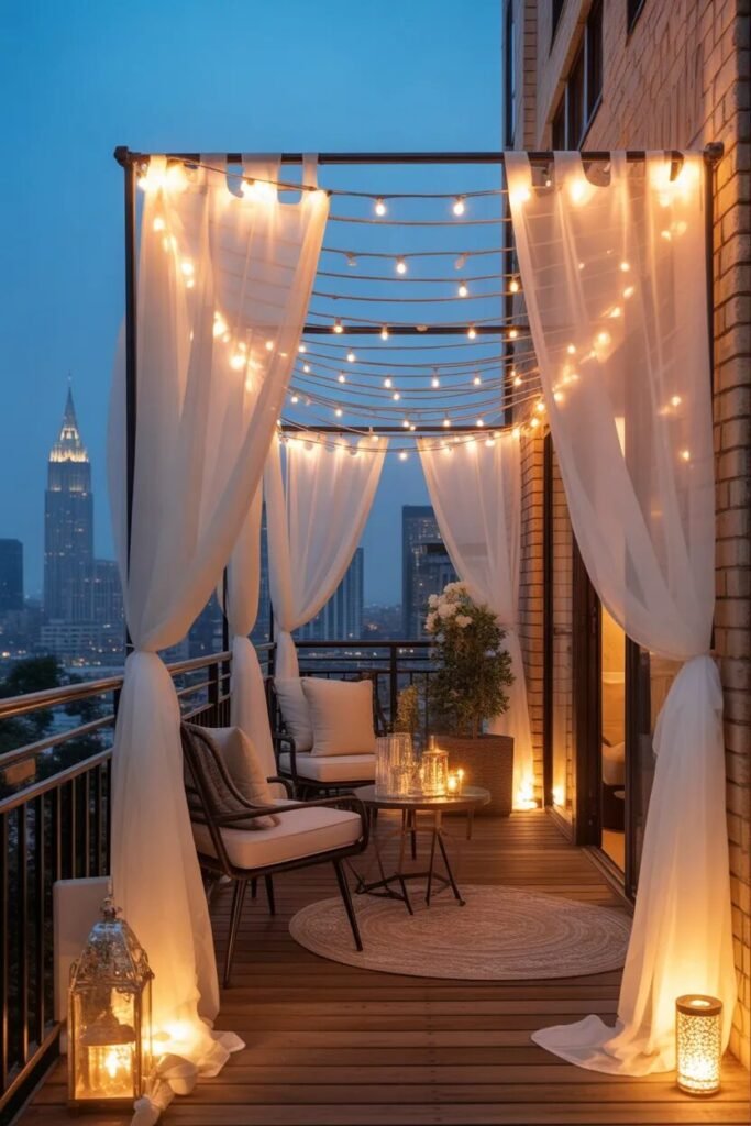 Balcony apartment ideas 2 dreamy balcony apartment ideas lights