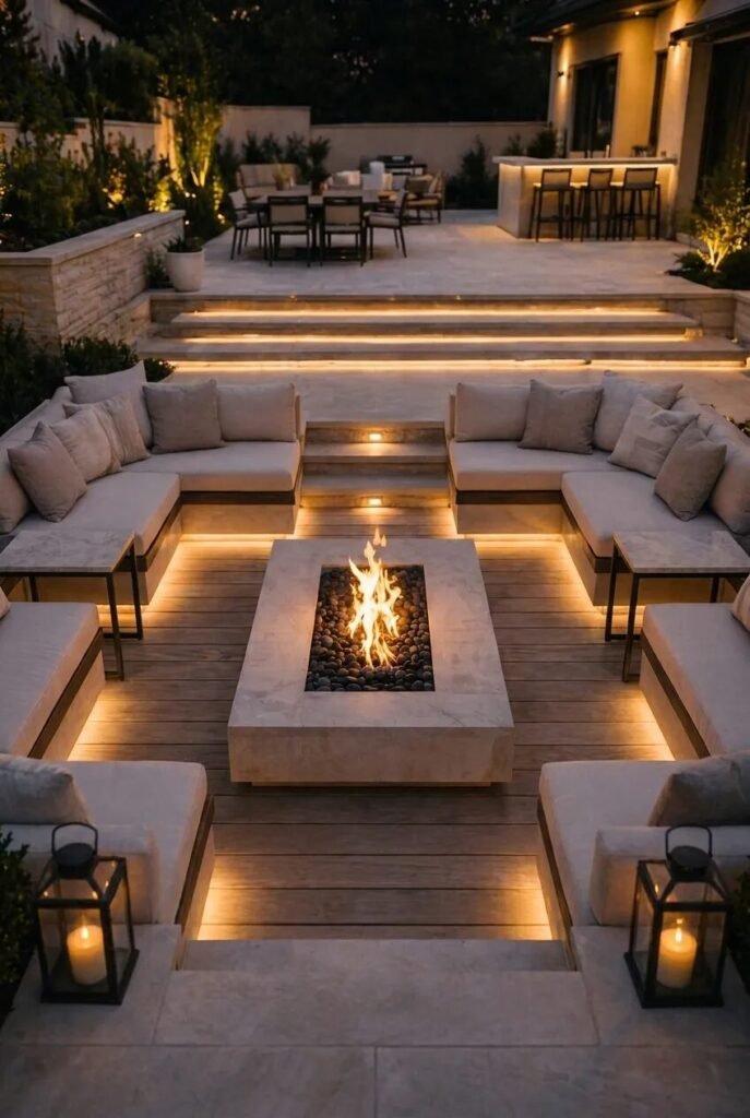 sunken 25 patio ideas