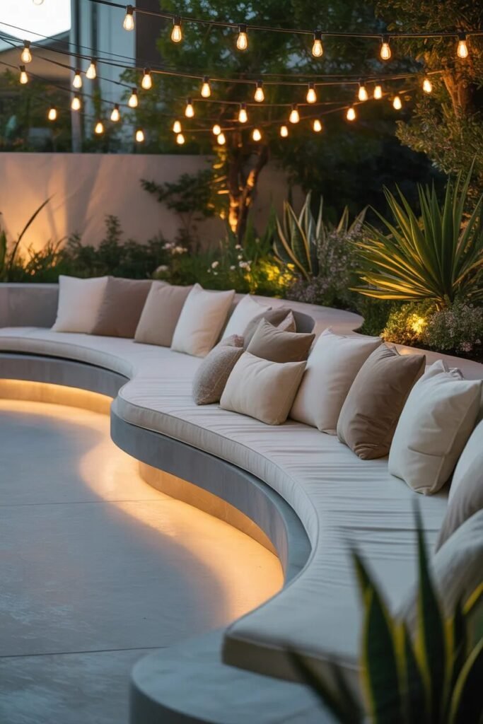 curved 25 patio ideas