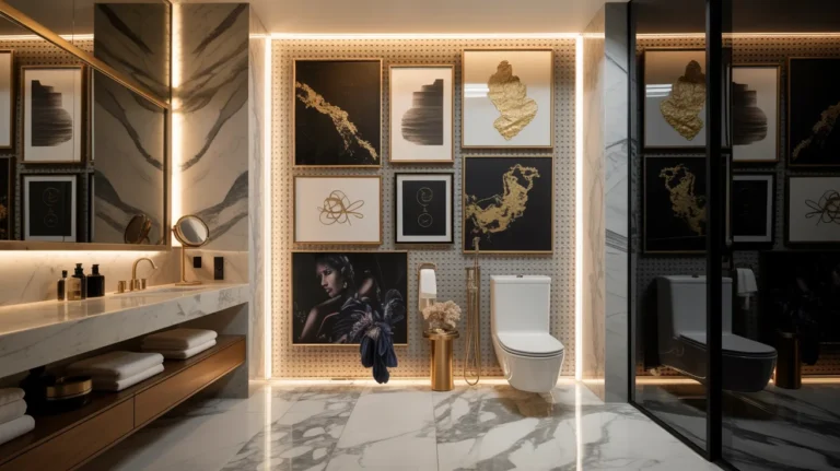 luxury bathroom print ideas