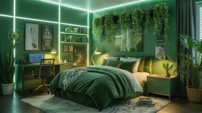 Green dorm room ideas