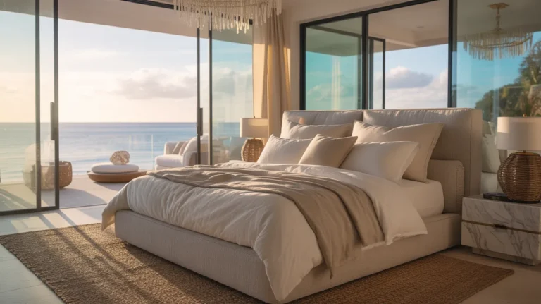 luxury coastal bedroom design