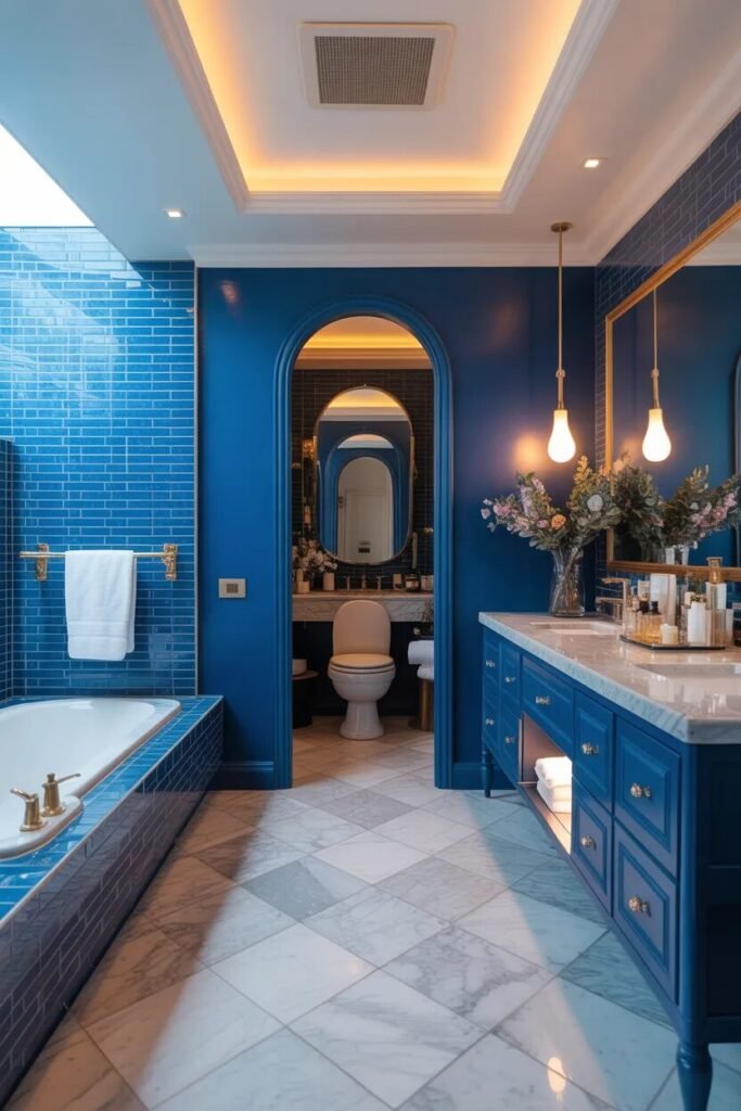hotel blue bathroom ideas luxury