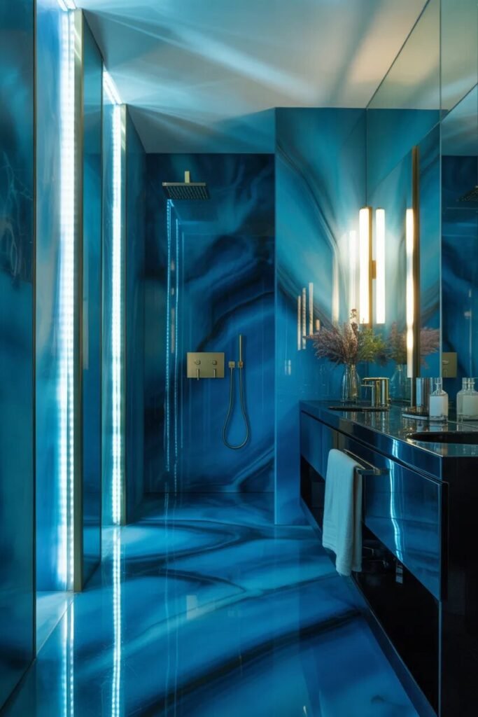  blue onyx bathroom ideas luxury