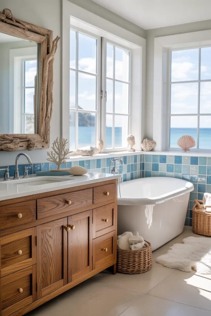 coastal blue bathroom ideas luxury