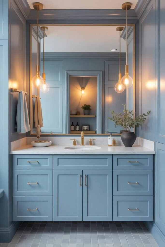 guest blue bathroom ideas luxury