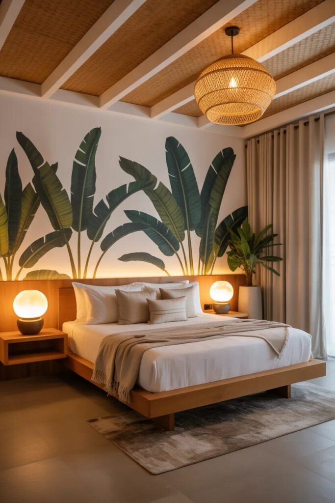 Tropical luxury beach bedroom ideas