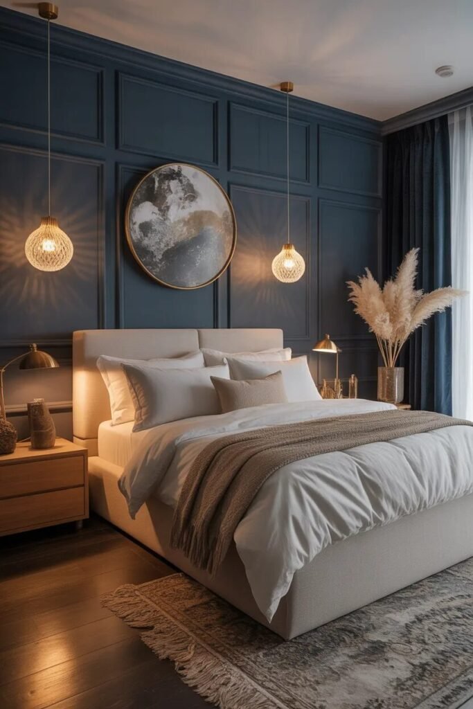 Moody beach theme bedroom ideas